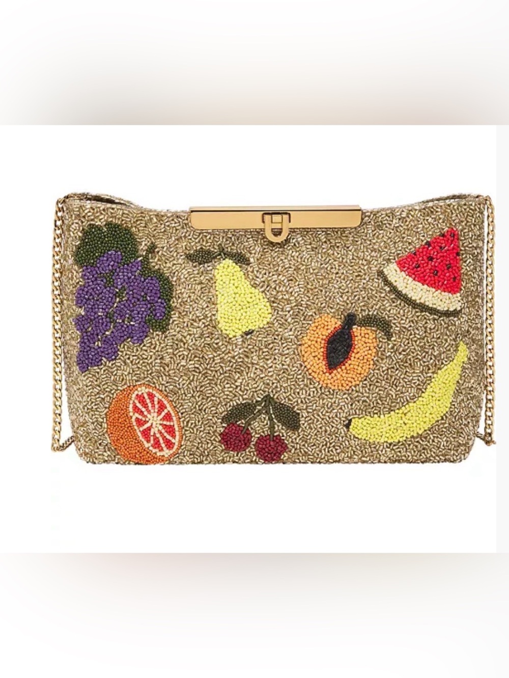 Fossil x Willy Wonka Fruit Beaded Clutch Crossbody Bag RARE LIMITED EDITION 🍇🍊🍫